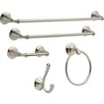 thumbnail image 2 of Delta Faucet 79435-SS Linden Double Robe Hook, Brilliance Stainless Steel, 2 of 6