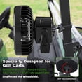 thumbnail image 2 of Ventilador para Carrito de Golf Roykaw 10400mAh con Luz LED 24 Horas 2 Unidades, 2 of 7