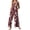 Wine, variant on Qiopertar Women's Jumpsuits Floral Print Button Pocket Jumpsuit V-Neck Sleeveless Casual Comfy Ankle-Length Rompers, Wine L