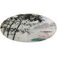 thumbnail image 5 of Chinese Ink Painting Bamboo Round Carpet Circle Rug Outdoor Patio Area Rug Washable Large Area Rugs Hallway Room Decor Fitness Mats, 5 of 8