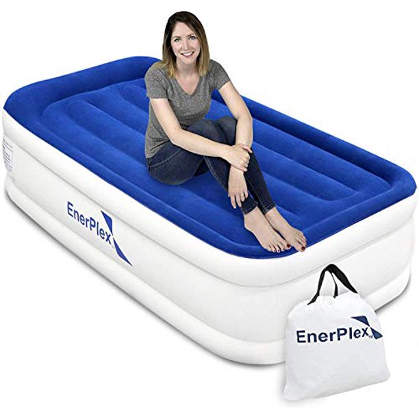 EnerPlex Twin Air Mattress for Camping, Travel & Home Luxury, 13Inch Double Height Inflatable