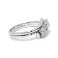 thumbnail image 4 of 3/4CT Two Stone Diamond Forever Us Engagement Ring Set 10K White Gold, 4 of 4