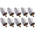 thumbnail image 1 of Uhf/pl-259 Cables coaxiales Conector coaxial de soldadura macho con reductor para antena de radio Cb 10pcs. Afortunado Sencillez, 1 of 5