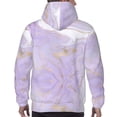 thumbnail image 7 of Goofa Lavender Glitter Foil Stripes for Men's Hooded Sweatshirt - Lightweight Pullover Hoodie with Kangaroo Pocket, Perfect for Everyday Wear-Large, 7 of 7