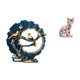 thumbnail image 1 of Escultura de gato de resina, figura decorativa para sala de estar, estantería, escritorio, chimenea, decoración del hogar, artesanía de animales,, 1 of 8