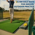 thumbnail image 2 of 5x4FT Golf Hitting Mat - Heavy Duty Artificial Turf for Indoor/Outdoor Practice, Driving Range & Simulator Use (1-Pack), 2 of 8