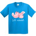 thumbnail image 3 of Inktastic Let's Relaxolotl with Cute Sleeping Axolotls Youth T-Shirt, 3 of 5