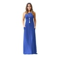 thumbnail image 2 of Spring summer dresses for women 2024 maxi dress sleeveless solid color casual pockets, 2 of 9
