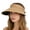 AB62 Khaki, variant on Sun Hats For Women Wide Brim Visor Cap Outdoor Hiking Beach Summer Sun Cap White