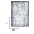 thumbnail image 4 of Livabliss Area Rugs for Living Room, 5x7 Siyah Modern Gray Rug, Bedroom Dining Room Home Decor Stain Resistant Carpet (5'3" x 7'), 4 of 6