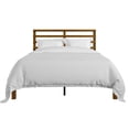 thumbnail image 3 of Home Design Winona King Wood Panel Bed Frame with Slatted Headboard and Sturdy Legs, Brown, Easy Assembly, 3 of 12