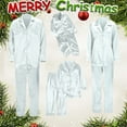 thumbnail image 7 of NMMUED Matching Christmas Pajamas for Family Matching Pajamas for Family Fall Pajamas Christmas Vacation Pajamas Silk Pajamas Family Christmas Pajamas Lounge Wear White L, 7 of 7
