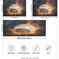thumbnail image 2 of Coolnut Flame Baseball Pillowcase for Hair and Skin Silk Pillowcase Standard Size 20 ×26Inn, Soft and Breathable Slippery Satin Pillowcase Covers for Sleep Decor Giftsation 910, 2 of 7