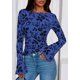 thumbnail image 5 of Remera PRETTYGARDEN 2025 Floral de Malla Fruncida Azul Real Talle L, 5 of 8