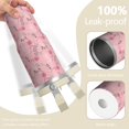 thumbnail image 5 of Floral 30oz Handheld Travel Tumbler with Handle – Double Wall Stainless Steel Insulated Cup, Flip Straw Lid, Leak-Proof & BPA-Free, Durable Hot & Cold Drink Mug,Thanksgiving, Xmas, Spring ,Flower, 5 of 6