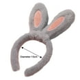 thumbnail image 5 of Skymirror Easter Bunny Ear Headband Patchwork Color Soft Plush Hair Hoop Washing Face Bathroom Girl Headband Head Accessories, 5 of 7