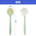 thumbnail image 7 of Vocoste 2 Pcs Back Scrubber Body Brush with Bristles and Loofah Shower with Long Handle for Bath Green, 7 of 7