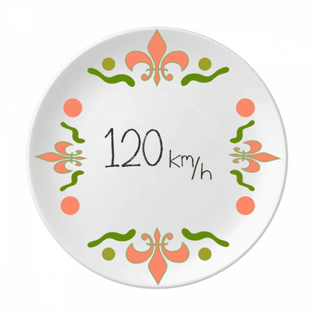 

Kowledge Unit Velocity Art Deco Fashion Flower Ceramics Plate Tableware Dinner Dish