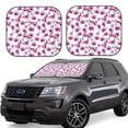 thumbnail image 2 of Picia Orchids Flowers 2 Piece Car Windshield Sun Shade Foldable | Foldable Sun Shield for Front Window Blocks UV Rays and Keeps Your Vehicle Cool-Large, 2 of 7