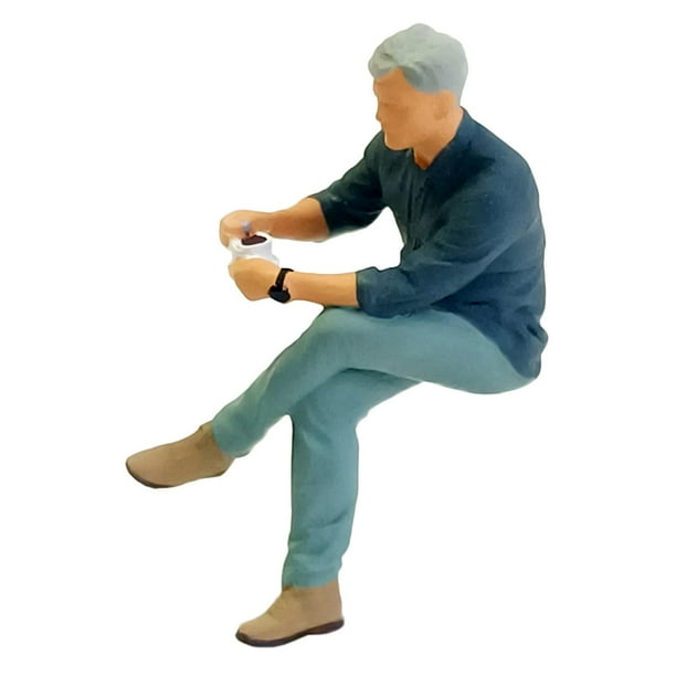 1:64 personas camarero mujer hombre diseño juguete coleccionables Camisa Azul Zulema Figuras de muñecas en miniatura