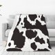 thumbnail image 1 of Balery Cow Skin 2 Manta de Felpa Suave y Acogedora – Cobija de Franela Aterciopelada para Cama, Lavable y Cálida para Sofá, Mascotas, Transpirable-80"x60", 1 of 7
