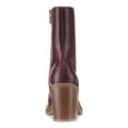 thumbnail image 2 of SUN STONE Womens Wine Burgundy Goring Padded Denverr Square Toe Block Heel Zip-Up Heeled Boots 7 M, 2 of 4