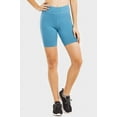 thumbnail image 2 of TheLovely Women & Plus Soft Cotton Active Stretch Outseam Workout Biker Shorts with Wide Wastband (15" Biker Shorts), 2 of 4