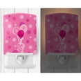 thumbnail image 2 of Caroline's Treasures BB6979CNL Breast Cancer Awareness Ribbon Balloons Ceramic Night Light, 6x4x3", multicolor, 2 of 2