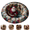 Multicolor, variant on Christmas 3D Illusion Round Rug, 2026 New Gnome Printed Optical Illusion Carpet, Soft Circular Holiday Floor Mat for Xmas Party C