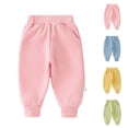 thumbnail image 5 of HIPYLO Loose Pants Flared Pants Baby Pants 6-9 Months Wide Pants Boy Clothes 24 Months Cute Clothes for Teens Toddler Boys Clothes, Pink 3-4 Years, 5 of 5