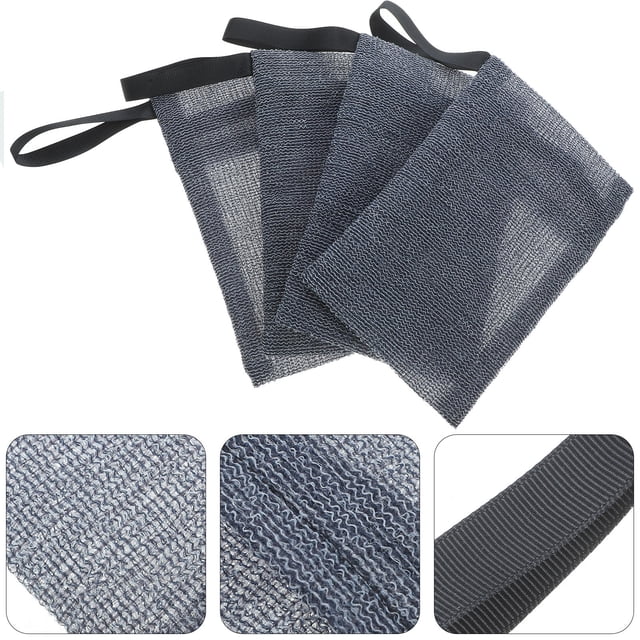 BESTYASH 4Ud Bolsa Para Barra De Jabón Gris Con Para Colgar Y De Espacio