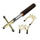 thumbnail image 1 of Eigraketly Juego de soporte para taco de billar, componente deportivo resistente profesional, accesorios de varilla, Kit de soporte, montaje de Gimnasios en casa, 1 of 6