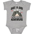 thumbnail image 3 of Inktastic Just a Girl Who Loves Adventure Girls Baby Bodysuit, 3 of 5