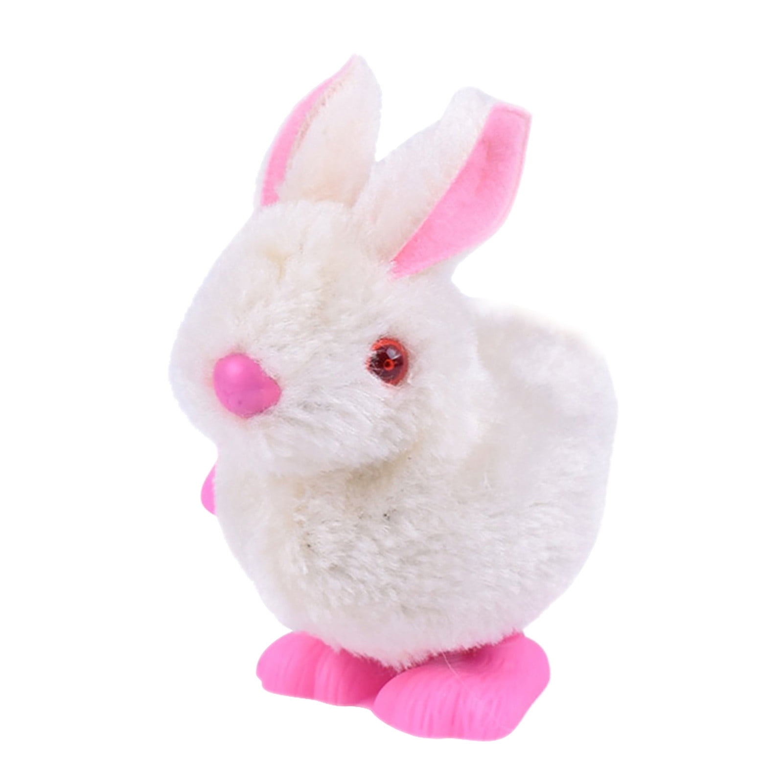 VALSEEL Pluh Bunny Toys Infant Child Stuffed Toys Hopping Wind Up Easter Gift