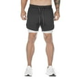 thumbnail image 2 of EYIIYE Men Athletic Shorts, Elastic Waistband Pants with Pocket, 2 of 6