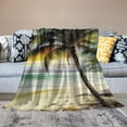 thumbnail image 2 of Pratyus Palm Trees Flannel Throw Blanket Lightweight Soft Blanket for All Seasons - Exquisite Gift 40x50in, 2 of 6