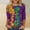 ZA-Multicolor# Womens Holiday Party Shirts, variant on Jinhomg Womens Fashion Party Shirts Novelty Mardi Gras Themed Graphic Blouse Lightweight Comfy 3/4 Sleeve Holiday Tunic Tops Parade Celebration Costumes 90% off Clearance Sale Multicolor M