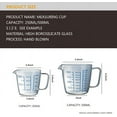 thumbnail image 4 of Limei 250ML/8 oz heat-resistant glass measuring cup with scale for laboratory, children's milk making, kitchen baking, etc, 4 of 7