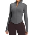 thumbnail image 1 of Chaqueta de entrenamiento ligera con cremallera para mujer, color piel, Sedona Sag, 1 of 6