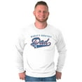 thumbnail image 3 of World's Greatest Dad Number 1 Father Men's Big & Tall Long Sleeve Graphic Tee Brisco Brands 2X, 3 of 5