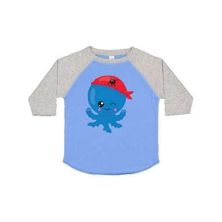 

Inktastic Pirate Octopus Cute Octopus Little Octopus Gift Toddler Boy or Toddler Girl T-Shirt