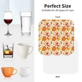 thumbnail image 6 of Disketp Autumn Sweater Warmth Funny Coasters,4 Pcs Leather Coasters with Holder, Perfect Housewarming Hostess Gifts,Protect Furniture from Water Marks Scratch and Damage-Square, 6 of 6