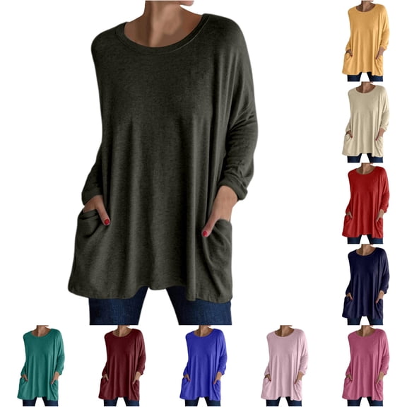 Active Tops Women Shirts for Women Casual Oversized Tee for Women Clothes Hide Miss Long Sleeve Shirts for Women Tennis Shirts Short Sleeve Compression Shirts for Women Long Green 4XL