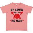 thumbnail image 3 of Inktastic Mamaw Loves Me Grandson Gift Boys or Girls Toddler T-Shirt, 3 of 5