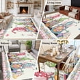 thumbnail image 5 of Happy Easter Area Rugs 5'x7', Washable Small Throw Rugs for Laundry Room Playroom, Funny Gnomes Rabbits Colorful Eggs Plaid Indoor Outdoor Rug Non-Slip Low Pile Carpet Runner Reversible Floor Mats, 5 of 8