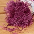 thumbnail image 3 of JubileeYarn Feather Whimsy Eyelash Yarn - 50g/Skein Fine Polyester Faux Fur - Plum - 6 Skeins, 3 of 6