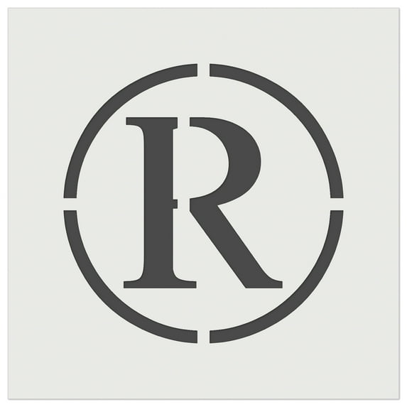 Registered Trademark Symbol DIY Cookie Wall Craft Stencil - 7.0 Inch