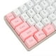 thumbnail image 4 of 61 Keys USB Gaming Keyboard, Color Contrast, RGB Light, Line Separation, Wired Mechanical Keyboard for Office Games, White and Pink, 4 of 4