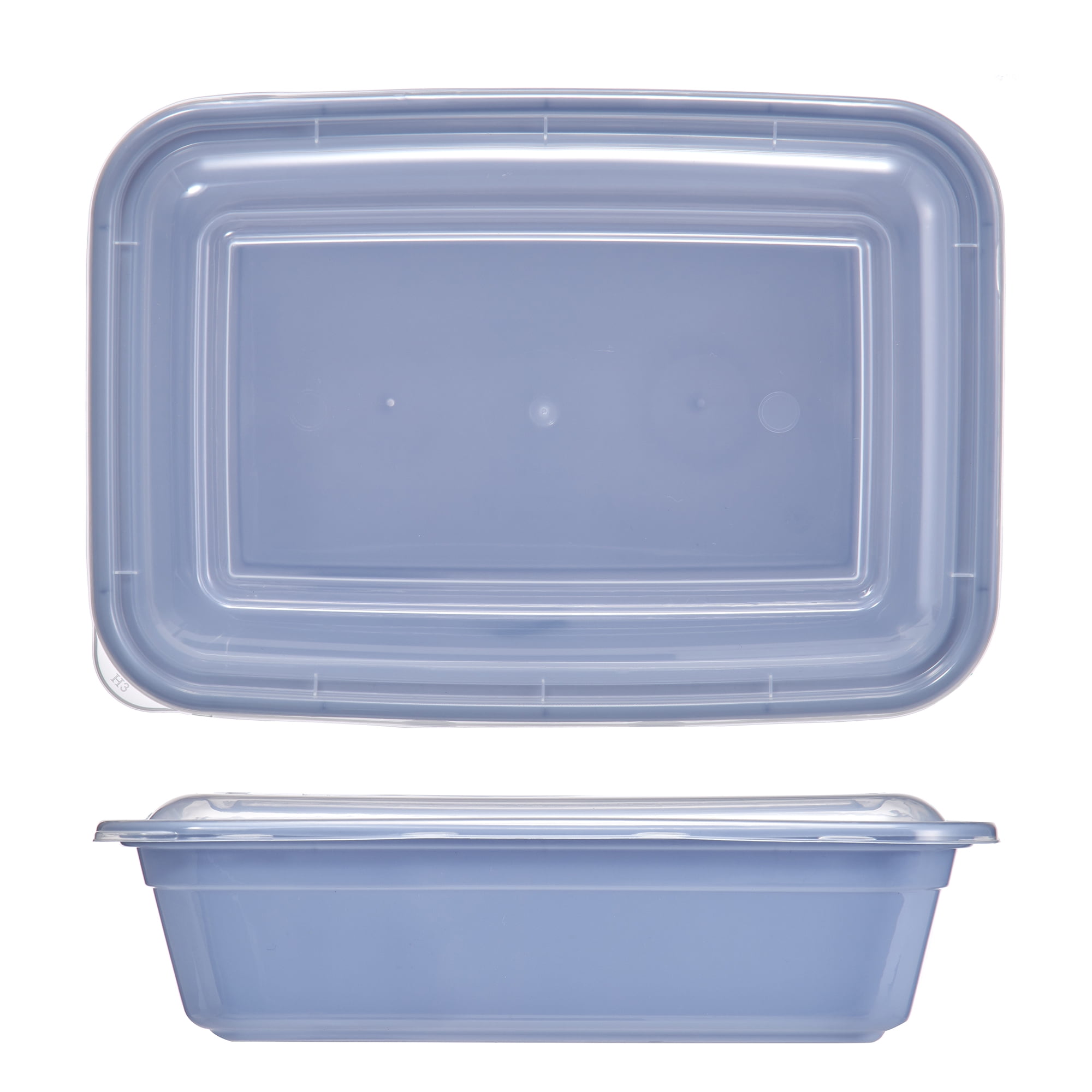Mainstays 15PK 2-Compartment Meal Prep Food Storage Container