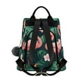 thumbnail image 2 of FORMRS Women's Travel Backpack Purse Anti-Theft Hidden Pockets Casual Shoulder Bag, Flamingo Leaves Pattern, 2 of 7